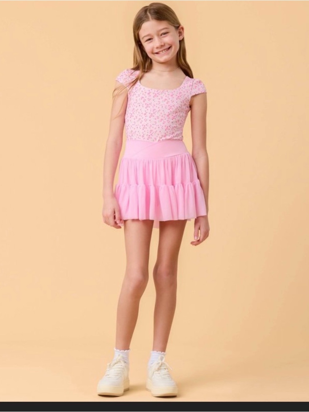 Blogilates Girls' Mommy & Me Ballerina Skort - Pink XXL